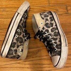 Leopard high tops from the nyc converse store.